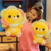 Animaux en peluche en peluche Petal lion en peluche Pack de jouets 25/40/50/60/70 cm Pétales animaux souriants lion assis