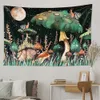 Tapestries Fantasy Fairytale Dreamy Mushroom Tapestry Carpet Bohemian Home Decor