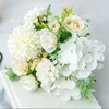 Dekorativa blommor 30 cm Peony Artificial Bouquet 1 Gunch 7 Branch Fake For Home Party Wedding Festival Decoration 5 Färg