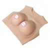 Breast Form Real Feeling Soft Round Neck D Cup Artificial Silicone Big Boobs Crossdresser for Female Women Crossdressing Cosplay 230811