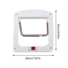 Cat Carriers 4 Way Locking Door For Dog Cats Pet Gate Kit Indoor And Outdoor Flap Controllable Switch Direction Doors