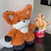 Nadziewane pluszowe zwierzęta 30 cm słodkie pomarańczowe duży ogon lis pluszowe zabawki dla dzieci zabawki pluszowe pluszowe zabawki dziewczęta dar urodzinowy niespodzianka R230810