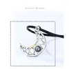 Pendant Necklaces 100 Languages Sun Moon Magnet Puzzle Couple Jewelry Creative I Love You Projection Memory Valentine's Day Gift