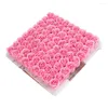 Fiori decorativi 81pcs/custodia Bella scatola regalo di fiori in sapone Dettagli Eternal Rose Rose romantiche Atmosfere creative