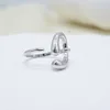 Fashionable New European and American Hot Selling S925 Sterling Silver Versatile niche High end Design Feeling Open Ring Female