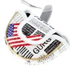 منتجات غولف أخرى 1pc USA Flag Golf Blade Putter Cover Pu مقاطع غولف مضادة للماء للرجال للنساء Golfer Gift Gift Club Club Associory 230811