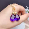 Kolczyki Dangle Kjjeaxcmy 925 Srebrny Inkrustowany Amethyst Luksusowy Ladies Vintage Sprzedaż bębenka