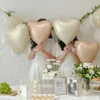 Decoration Inch Cream Color Large Number Aluminum Film Balloon White Number Heart Globe Birthday Wedding New Year Decor