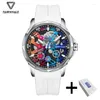 Orologi da polso Mark Fairwhale Fashion Color Watch for Men Silicone Cint Itidroproof Mechanical Owatch Man 2023