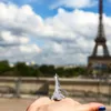 Клавные шнурки 15/50/100pcs Paris Eiffel Tower Baychain ретро -украшение французские сувениры подарок 230810