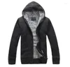 Męskie swetry jesienne zimowe moda grube ciepłe, wyściełane kardigany dzianiny Czarne szarie kurtki ml xl 2xl
