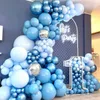 Dekoration ballong girland bröllop födelsedag dekoration konfetti ballonger kön avslöja dop baby shower dekorationer