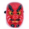 新しい日本のテングコスプレロングノーズマスクomen noh kabuki samurai demonハロウィーンパーティーマスク---愛情