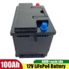 High Safety 1000cca Starting Battery 12V Lifepo4 Lithium Iron 60Ah 80Ah 100Ah Cranking Bateria + 10A Charger