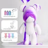 Dekorative Objekte Figuren DIY Lackierflüssigkeit Tierbären Kaninchen glückliche Drache weiße handbemalte Home Dekoration Doll Spielzeugstatue Ablagerung kann handgefertigtes Geschenk 230810