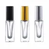 Vide 3 ml 5 ml 10 ml carré Verre transparent Spray en verre Bouteille vide pour le sous-package du parfum