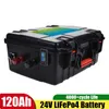 Batteria di litio IP67 IP67 impermeabile 24V 120 AH per 80 libbre da 88 libbre motore di pesca a traina elettrica elica della barca elettrica+caricabatterie da 10a