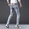 Men's Jeans 2023 Spring/Summer New Men's Fashion Trend Elastic Jeans Men's Casual Slim Fit Comfortable High Quality Feet Pants 28-36 Z230814