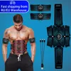 Core Abdominal Trainers EMS Abdominal Muscle Stimulator Trainer USB Connect Abs Fitness Equipment Training Gear Muscles Electrostimulator Toner Massage 230811