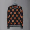 Новый дизайнерский свитер мужские высококачественные шерстяные шерстяные булочки с длинными свитерами