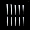 False Nails Clear Long Tips Half Cover Acrylic Fake-Nail Dropship