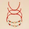 Ссылка браслетов GO2BOHO BOHO Summer Vibes Red Mix Bead Friends Bracelet для женщин