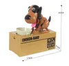 Nowości Pozycje 1 x Zautomatyzowane pies kradzież pieniędzy pudełko piggy bank bank na świąteczny prezent dla dzieci prezent urodzinowy 230810