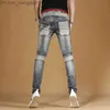 Mäns jeans 2023 Vår/sommar Ny vintage Elastisk kalv Mäns avslappnad ultratunna bekväma stora storlekar av hög kvalitet 28-36 Z230814