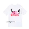 SS Men T Shirt Designer T Shirts Women Clothing Graphic Tees Mönster TEE KLÄNNINGAR HIGH STREET COMTHET HIP HOP Simple Letters Retro Print Loose Dice 7QB3