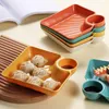 Set di stoviglie da 4 pezzi PP PPAT PLA PIASTO PIATTI PLATS PLASSO DELLA PLASCA DESSERT SPAGHETTI PIANI DI SUSHI SUSHI