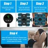 Core Abdominal Trainers Electric Abdominal Muscle Stimulator EMS Trainer Toner Abdomen Muscle Stimulation Abs Fitness Equipment For Arm Leg Back Massage 230811