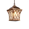 Pendant Lamps Outdoor Chandelier European Waterproof Balcony Lamp Garden Gallery Frame Pavilion Patio Corridor Door