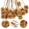 Dekorativa blommor guldbord dekor jul kransdekorationer diy ornament fall blommor arrangemang falska