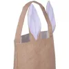 Cute Cotton And Linen Easter Bunny Ears Basket Bag For Easter Gift Packing Easter Handbag For Child Fine Festival Gift G0811