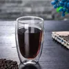 Wine Glasses 2pcs Double Bottom Wall Glass Coffee Cup Whiskey Tea Thermal Heat Resistant Cocktail Vodka S Wine Mug Drinkware Tumbler Set 230810