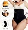 Waist Tummy Shaper Double Control Panties Shapewear Waist Cincher Women Butt Lifter Girdles Compression Underwear Strap Body Shapers Seamless Panty 230811