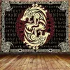 Tapestries Norse Mythology Vikings Tapestry Mysterious Ancient Runes Totem Tapestries Wall Hanging Art for Living Room Bedroom Home Decor R230810