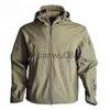 Mäns jackor Sharkskin Soft Shell Militärjacka Vattentät vindtät jakt kamouflage Militär uniform Tad Tactical Jacket Män lurker J230811