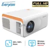 Projectors Everycom X70 Mini LED Support 1080P WiFi Projector Pocket Pico Portable LCD Video Movie Multimedia SmartPhone Beamer Home Cinema x0811