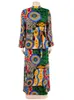 Plus size Dresses Wmstar Size Party for Women Fall Clothes Long Sleeve Printed Africa Maxi Dress Wholesale Drop 230811