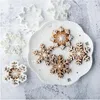 Baking Moulds Snowflake Cookie Plunger Cutter Cartoon Mould Biscuit DIY Mold Fondant Cake Decorating Tools