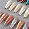 Glitter de unha HNDO AURORA Luar em pó de cromo branco para as unhas Profissional Diy Manicure Nails Decor CM Series todas as 11 cores por atacado 230811