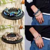 Charm Armband ZG Ladies Armband Trending Products Color Crystal Winding Multilayer Justerbar Natural Stone Girl Friend Bangle Female