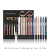 Eye Shadow Dragon Ranee 12pcs/Set Eyeshadow Pencil Lying Silkworm Pen Pearlescent Långvarig Shimmer Glitter Eye Shodow med Sharpener 230810