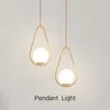 Pendellampor moderna led guldlampglas hängande lampor levande matsal lyx för kök säng ljuskronor heminredning apparat apparat