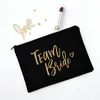 Cosmetic Bags Cases Team Bride Makeup Bag Bachelorette Party Bridesmaid Toiletries Organizer Female Storage Make Up Case Wedding Gifts 230810