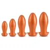 Anal Toys Soft Liquid Silicone Oversize Egg Form Anal Plug Dildos Big Anal Dilator Butt Plug Stimulate Anus Sex Toys for Women and Men 230810