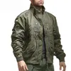 Kurtki męskie Spring Wojskowe kurtki bombowce na świeżym powietrzu Waterproof Waterproof Coat Winter Men's Modne taktyczne kurtki Bigsize Custom Jacket J230811