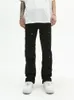 Mäns jeans American Streetstyle Hipster Digital broderad street -knapp Stud utsmyckad personlighet Staka benbyxor 230810