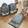 Depolama Çantaları Seyahat Ayakkabı Ayakkabı Eylem Taşınabilir Organizatör Asılı Pamuklu Dolap Şeffaf Egzersiz Spor Salonu Kadın Su geçirmez Giysiler